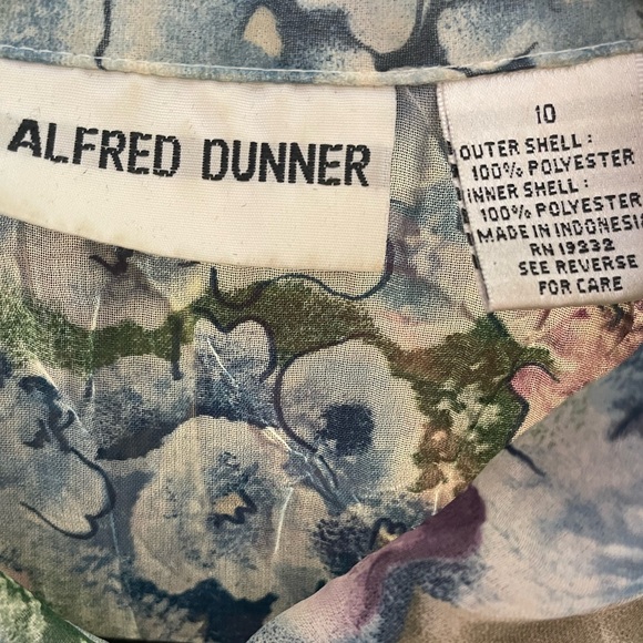 Alfred Dunner Women's Floral Button Down Vintage - Picture 4 of 4